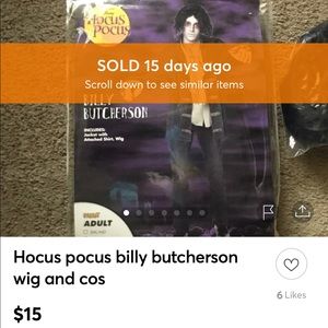 ISO hucus pocus billy costume size xl-xxl